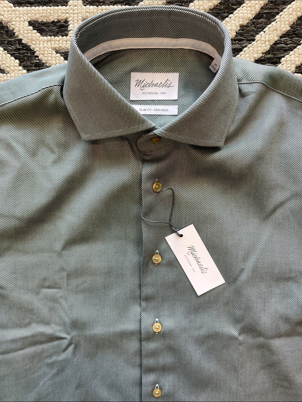 Michaelis Rotterdam Netherlands 🇳🇱 - Slim Fit Dress Shirt in Sage Green